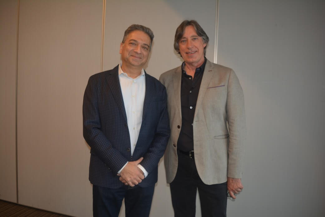 Prakash Panjwani, CEO de WatchGuard; Pedro Oyarzún, CEO de Egs-Latam.